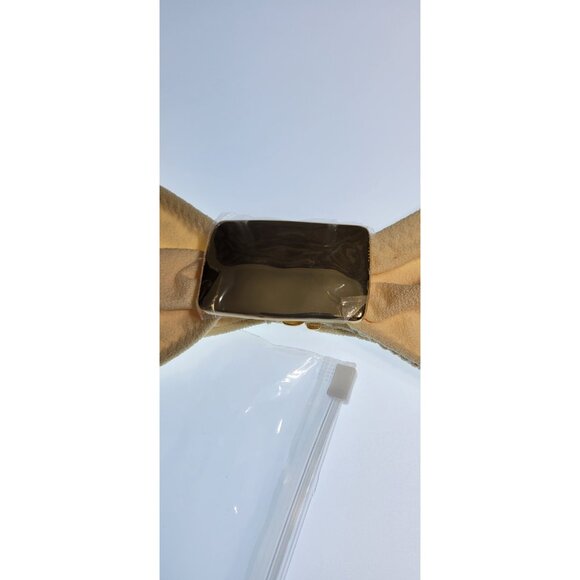 SAME LOS ANGELES BIKINY WOMENS TOP HAMMER BANDEU MEDIUM BEIGE FAUX SUEDE - Picture 2 of 6